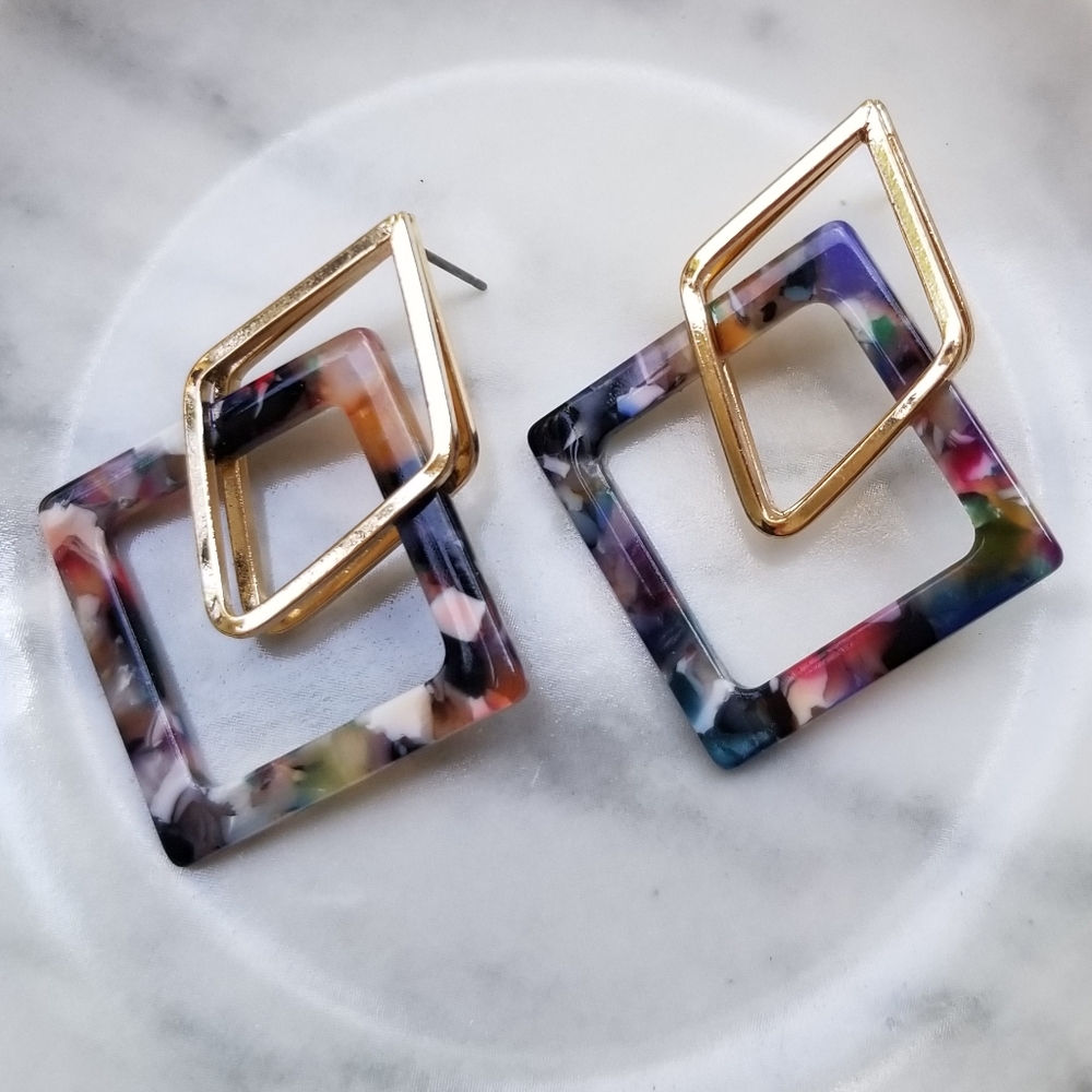 Summer Fields Multi Resin Earrings